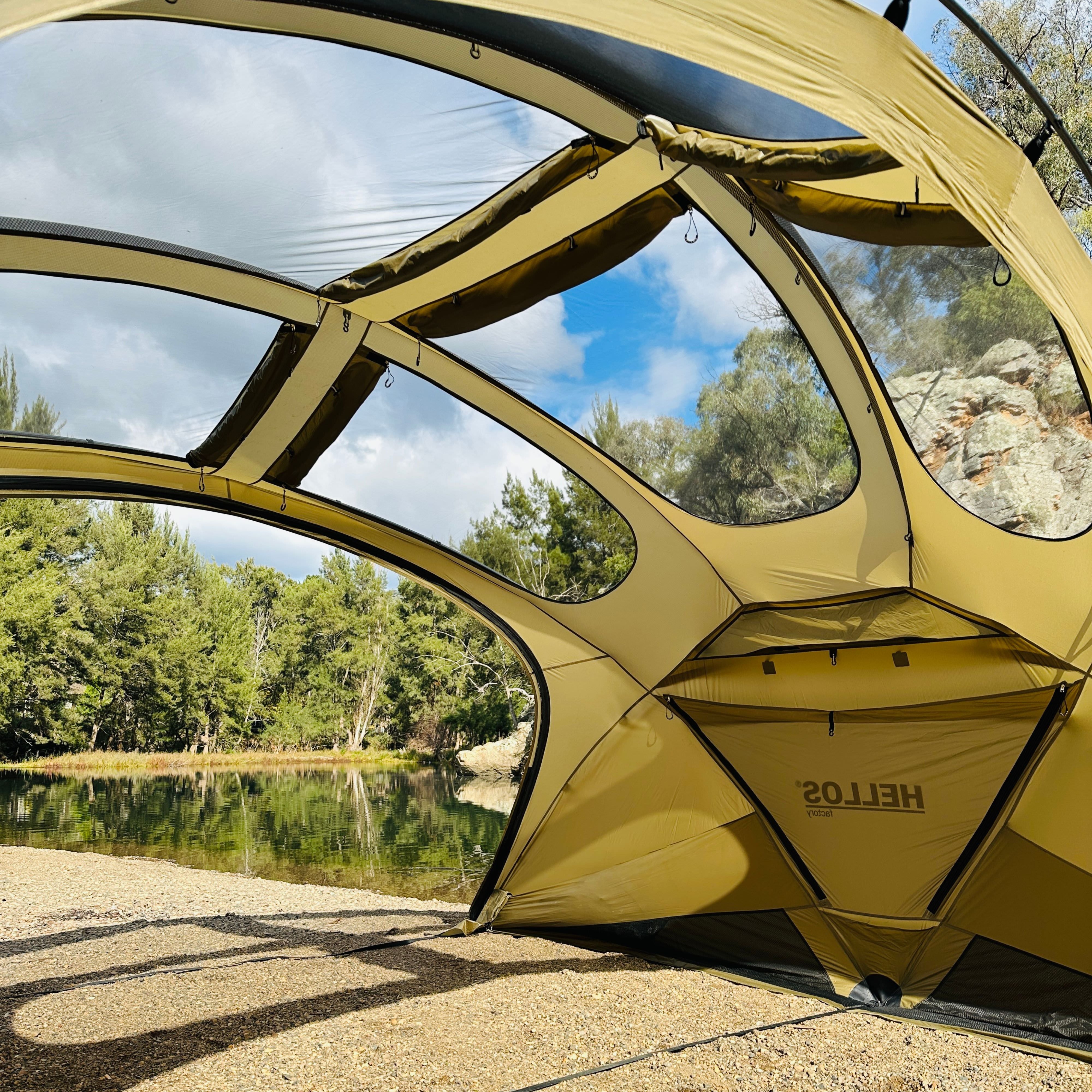 HELLOS SLUG SHELTER テント khaki HELLOS | Slug Shelter – Haven Camp